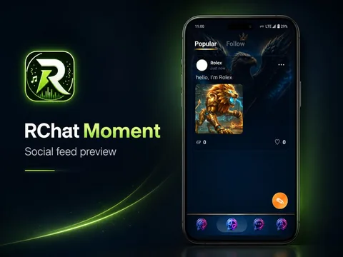 RChat social moments interface
