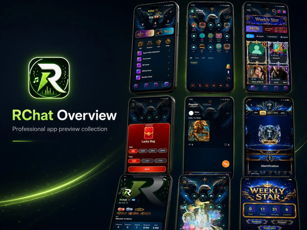 RChat application interface collection